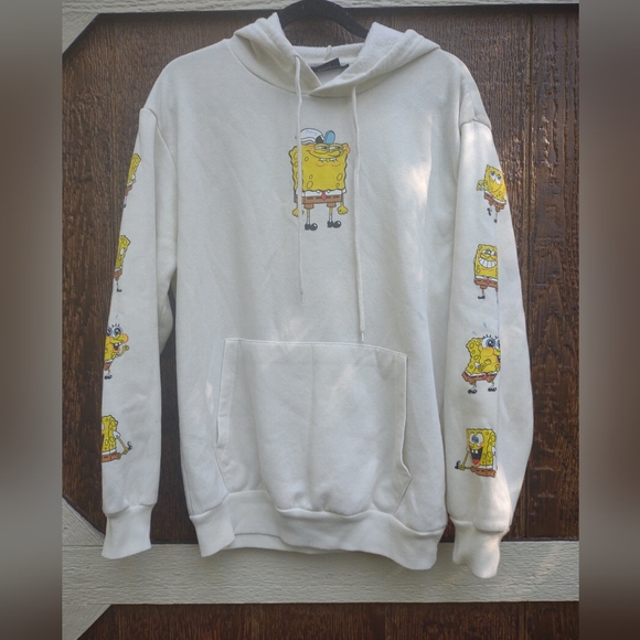 SpongeBob Ready Graphic Hoodie Women's L - Picture 1 of 3